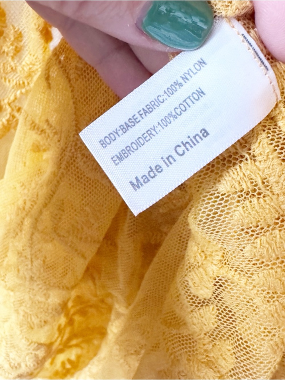 Lane Bryant Yellow Sheer Embroidered Kimono - Picture 7 of 11